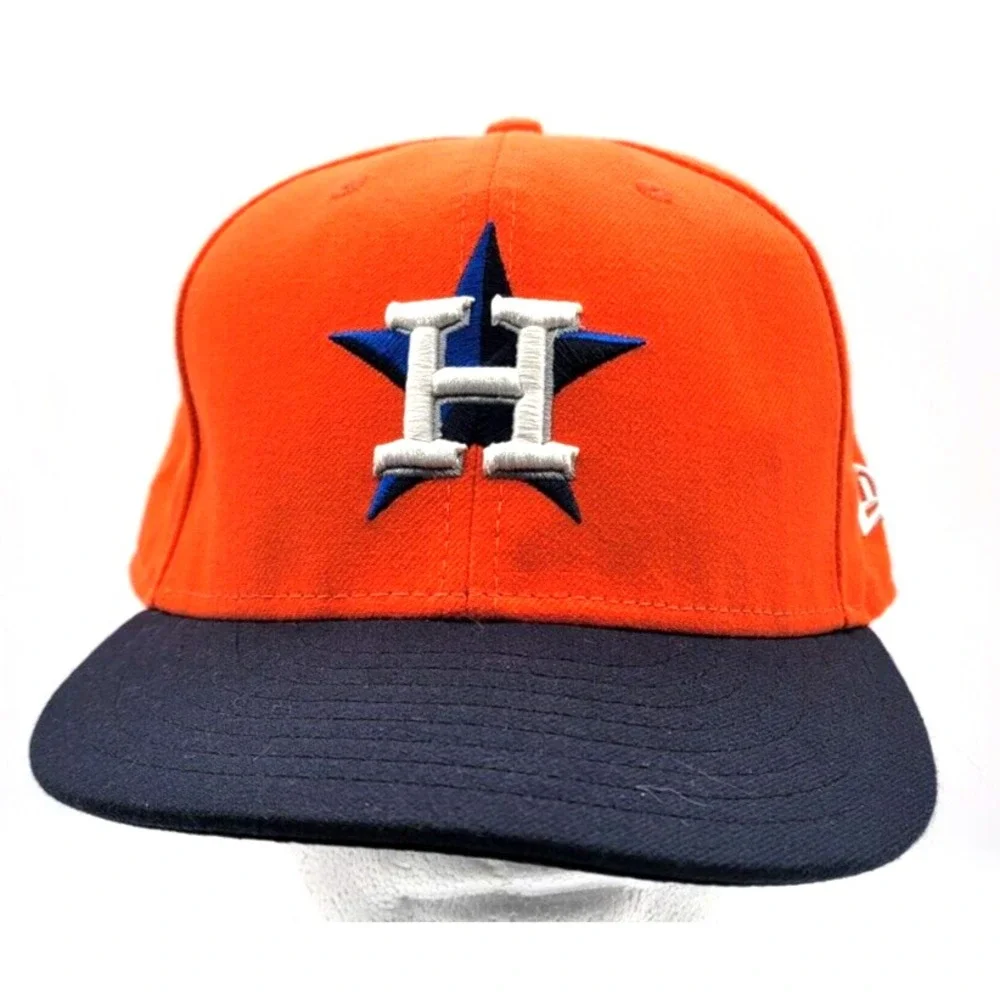 HOUSTON ASTROS HAT CAP FITTED OFFICIAL ON-FIELD NEW ERA 59FIFTY BASEBALL MENS 8‎